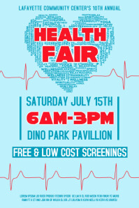 970 Health Fair Customizable Design Templates Postermywall