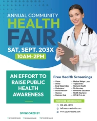 Health Fair Instagram Portrait template