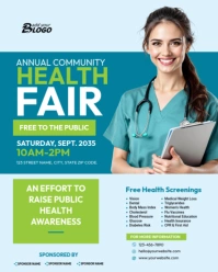 Health Fair Instagram Portrait template