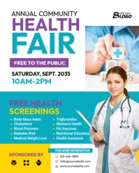 Health Fair Instagram Portrait template