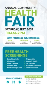 Health Fair Instagram Story template