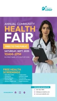 Health Fair  Instagram Video Story template