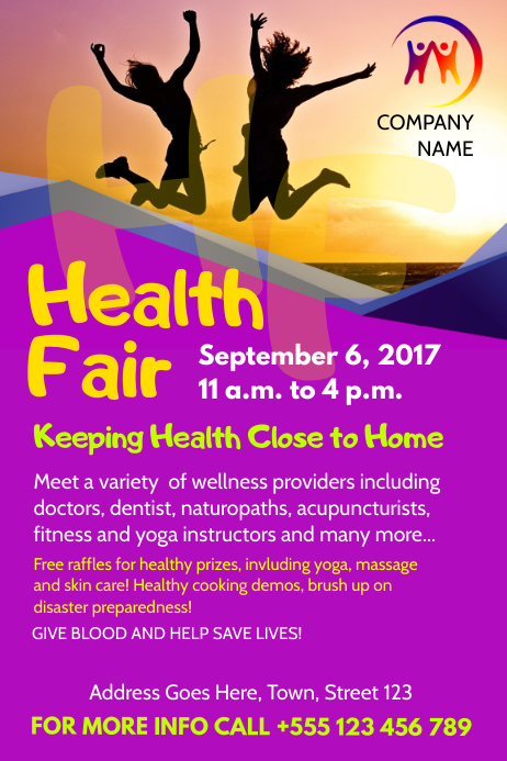 Health Fair Flyer Template Postermywall