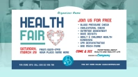 Health Fair Twitter Post template
