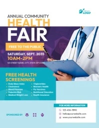 Health Fair Video Template Volantino (US Letter)
