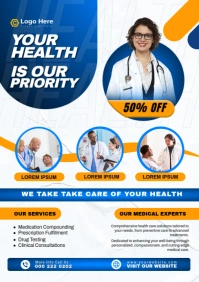 HEALTH FLYER A5 template