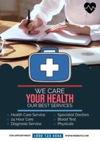 Health Flyer A6 template