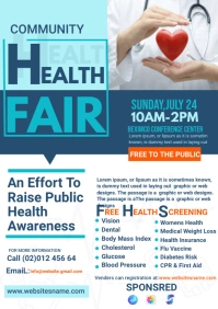 health flyer template A4