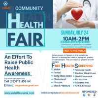 health flyer template Instagram na Post