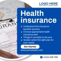 Health Insurance Ads Publicación de Instagram template