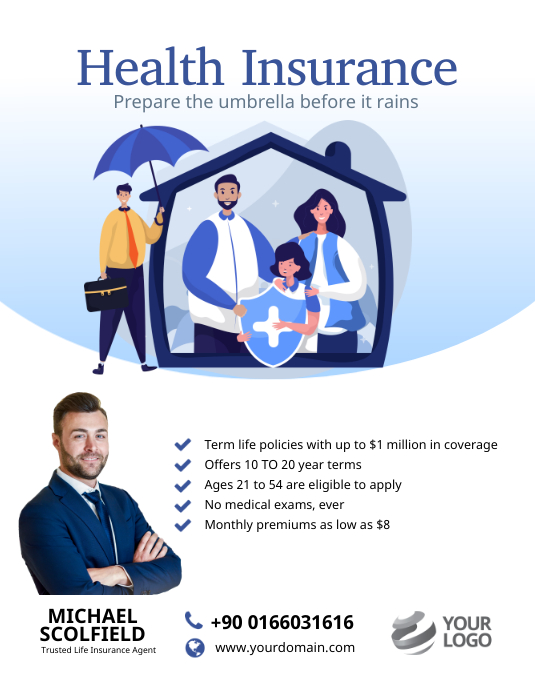 Insurance Policy Flyer Health Insurance Flyer Poster Template | PosterMyWall