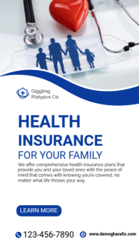 Health Insurance  Instagram Story template