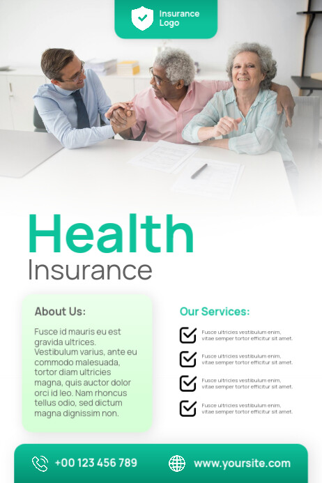 Health Insurance Services Poster Template | PosterMyWall