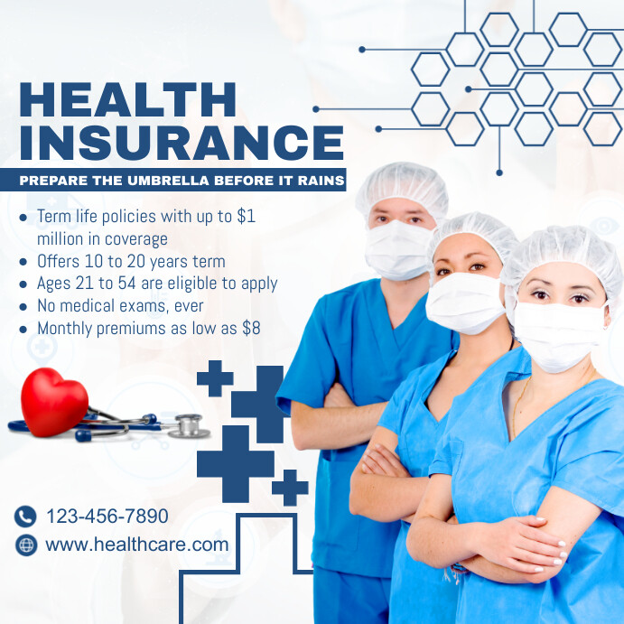 All Type Insurance Poster health insurance template | PosterMyWall