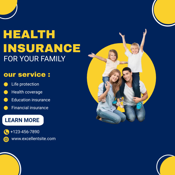 health insurance template PosterMyWall