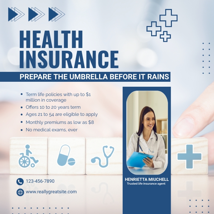 Medical Insurance Pages Copy of health insurance template | PosterMyWall