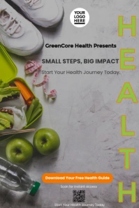 health life style dietary Poster template
