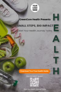 Minimalist Wellness & Nutrition Poster Template