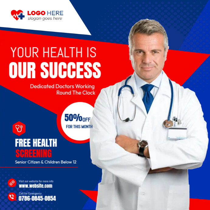 Health Professionals Instagram Ads Template | PosterMyWall