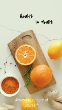 Health recipes video Reel Instagram template