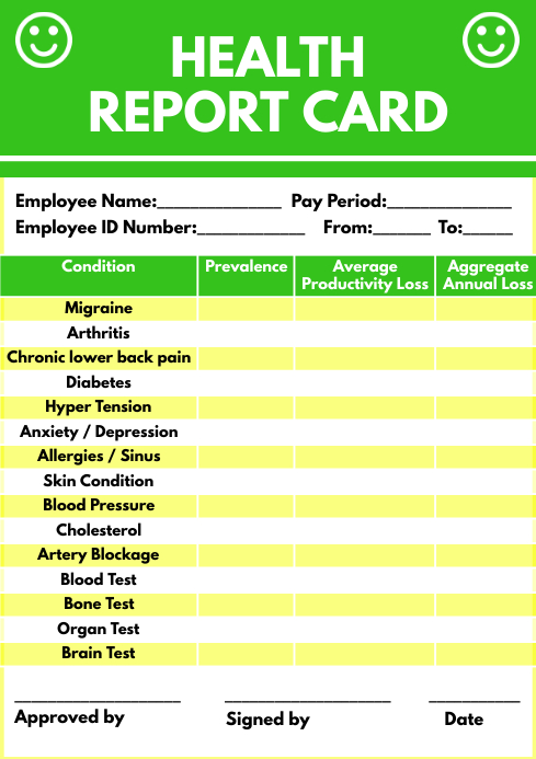 Health Report Card Template | PosterMyWall