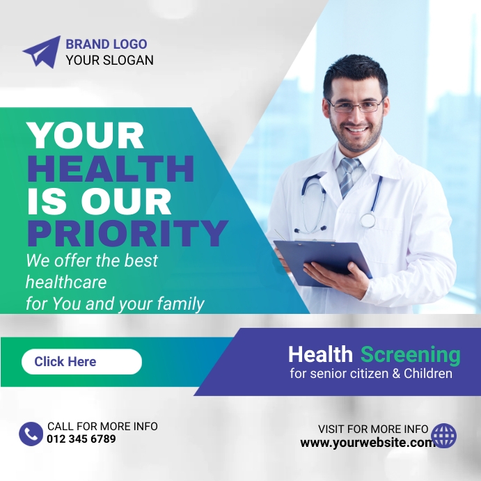 Screening Ad Health Screening AD Template | PosterMyWall