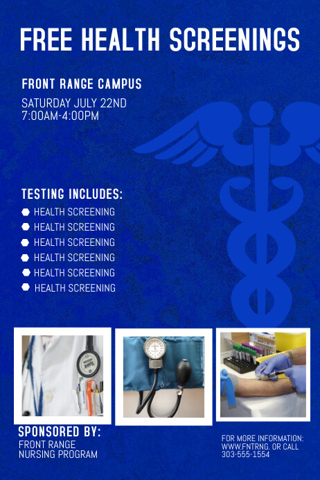 Screening Ad Health Screening Template | PosterMyWall