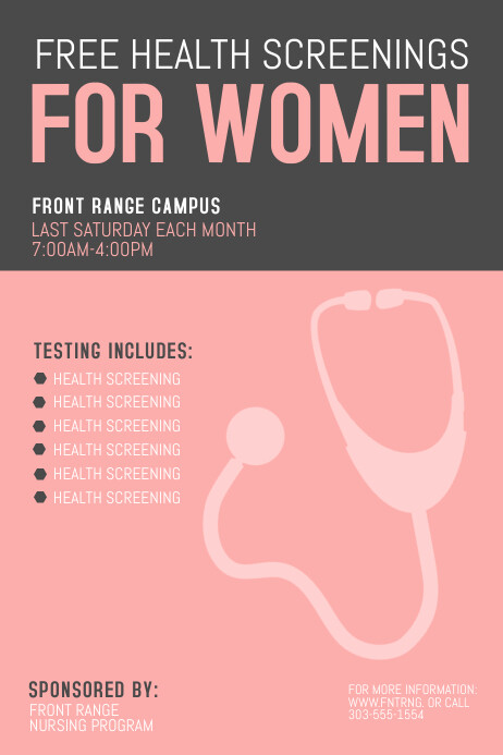 Health Screening Template | PosterMyWall