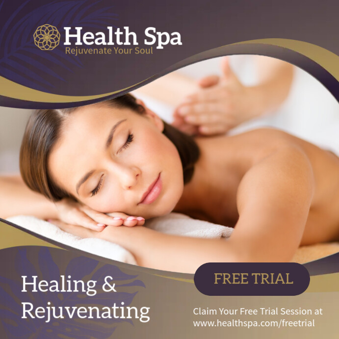 Health Spa Publicação no Instagram template