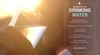HEALTH TIP-drinking water Wpis na Twittera template