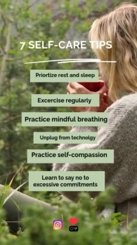 Health tips Digital Display (9:16) template