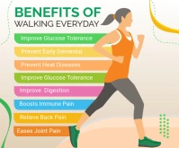 Health tips Medium Rectangle template