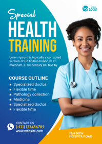 Health Training course ad A5 template
