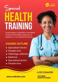 Health Training Program Flyer Ad A5 template