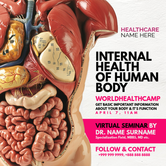 Copy of Health Virtual Seminar Post Template | PosterMyWall