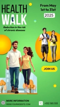 Health walk Instagram Story ( template