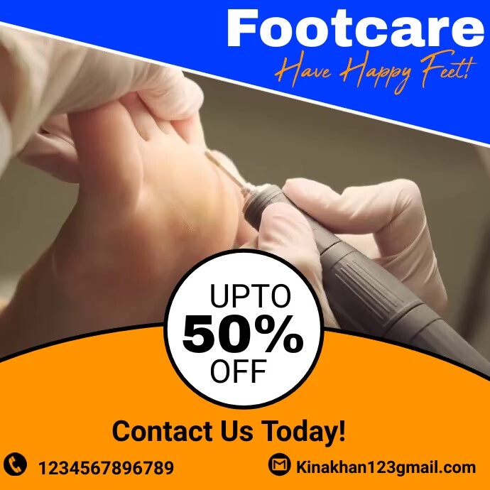 Foot care Logótipo template