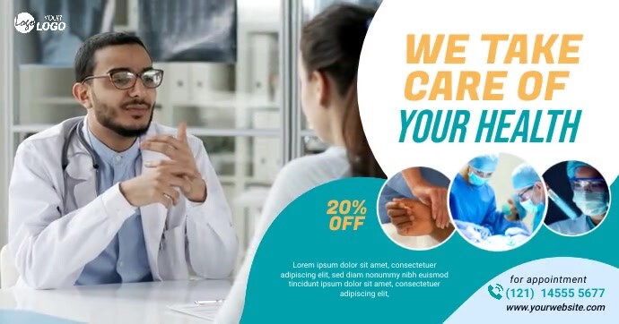 Healthcare Ad Template Facebook Gedeelde Prent