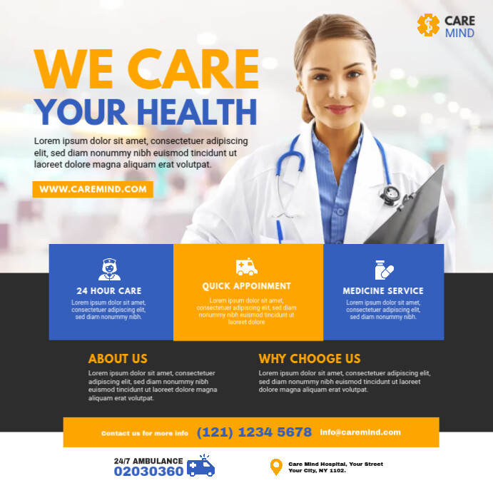 Healthcare Ad Template | PosterMyWall