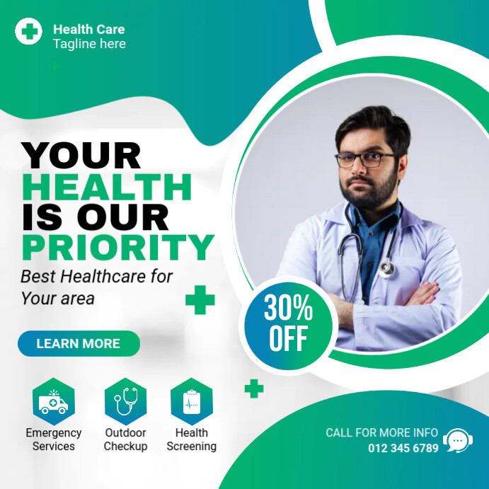 Healthcare Ads Template | PosterMyWall
