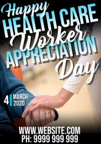 healthcare appreciation day A5 template