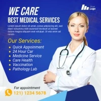 Health Care Social Media Ad Instagram Post template