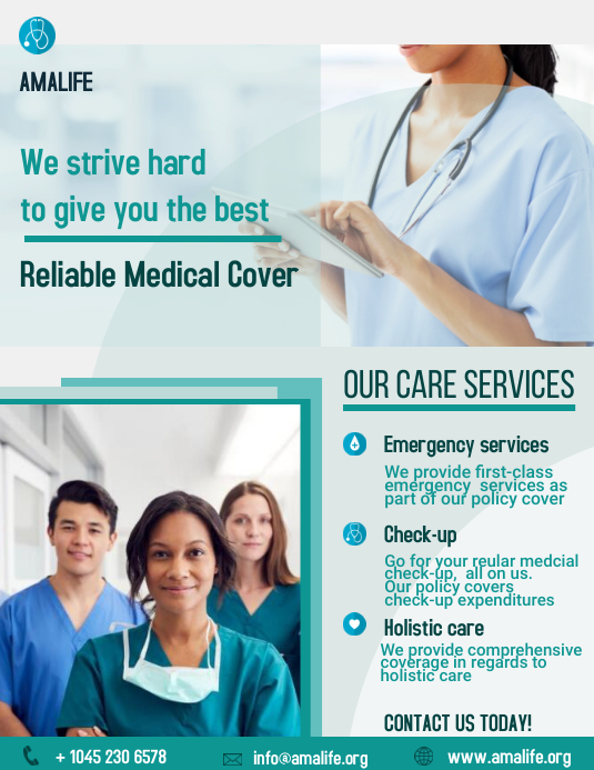 Copy of Healthcare Insurance Flyer Template PosterMyWall