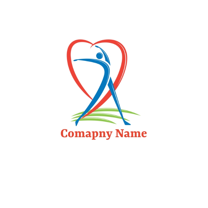 Healthcare logo, fitness logo template