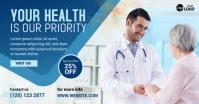 Healthcare service banner ad Facebook Shared Image template