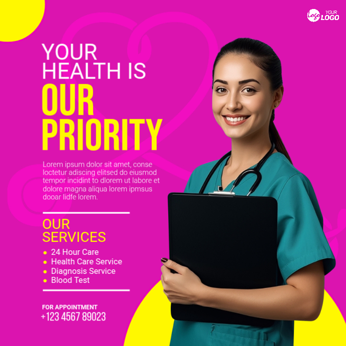 Copy of Healthcare Services Social Media Post | PosterMyWall