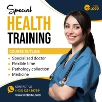Healthcare Training Banner Ad Carré (1:1) template