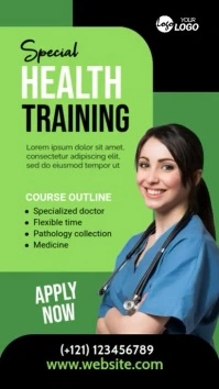 Healthcare Training Flyer Ad Instagram-verhaal template