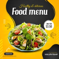 Healthy & Delicious Food Menu Instagram Post template