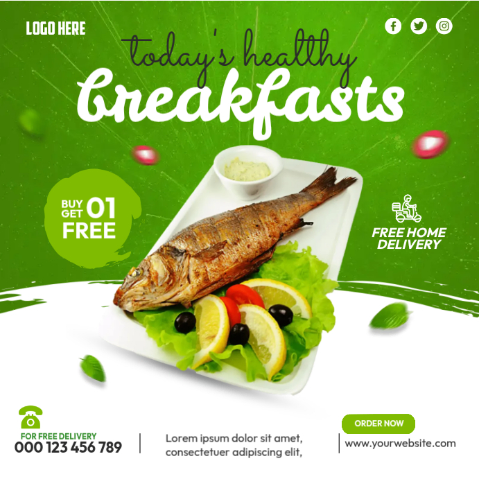 Plantilla de Breakfast Promotion | PosterMyWall